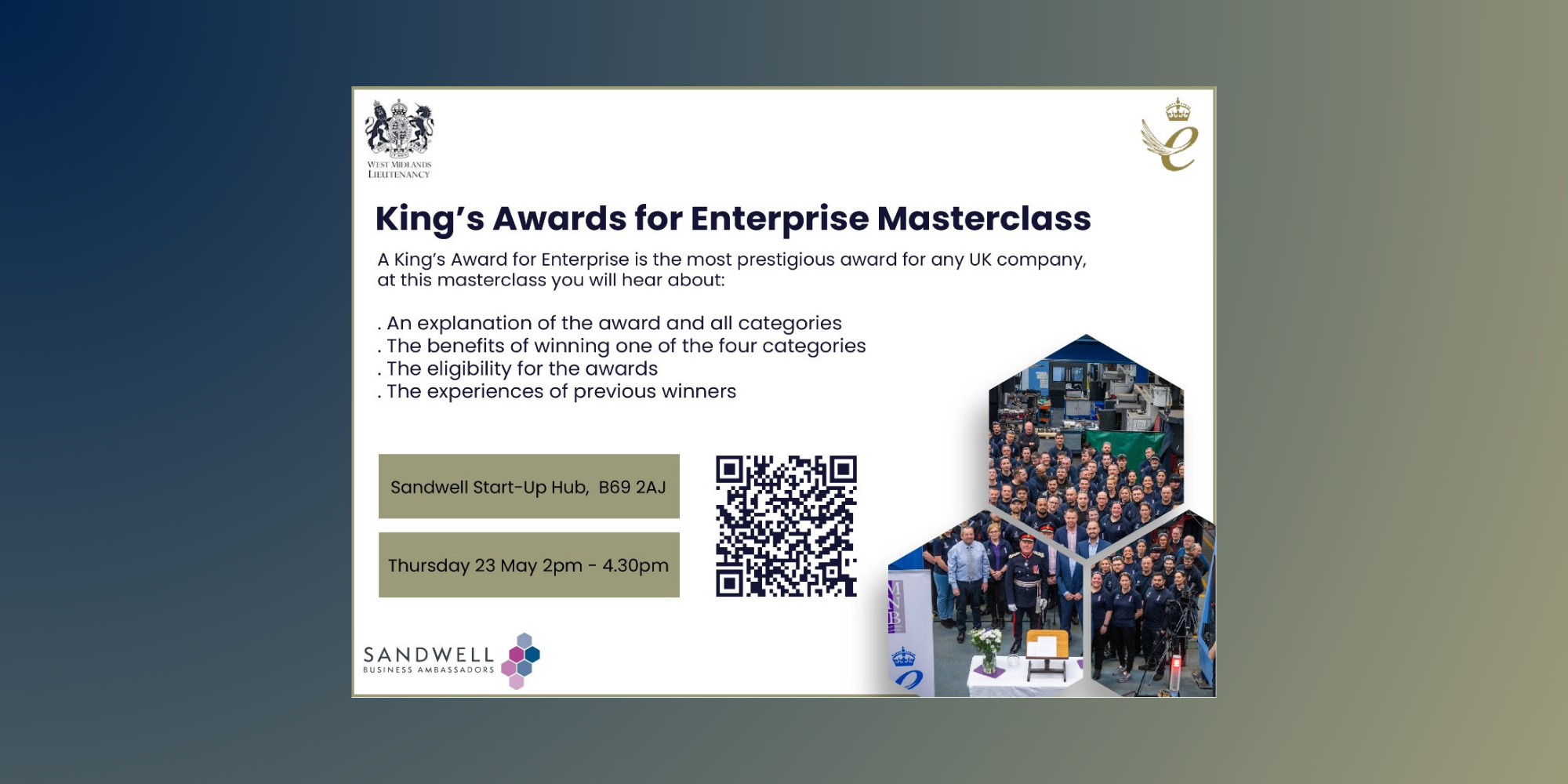 Masterclass on the King's Awards - with the Sandwell Business Ambassadors