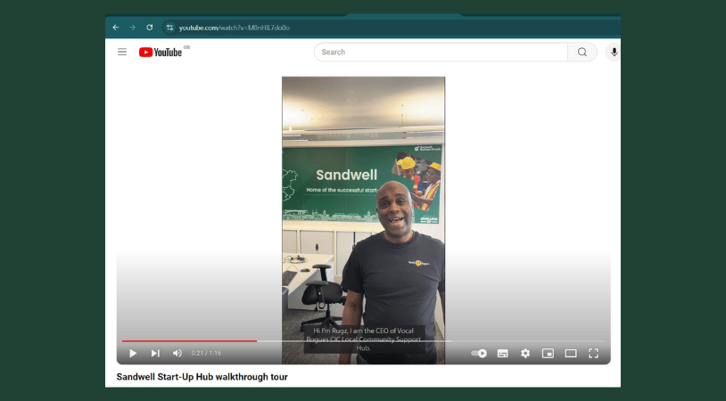 Sandwell Start-Up Hub walkthrough: watch our new video tour