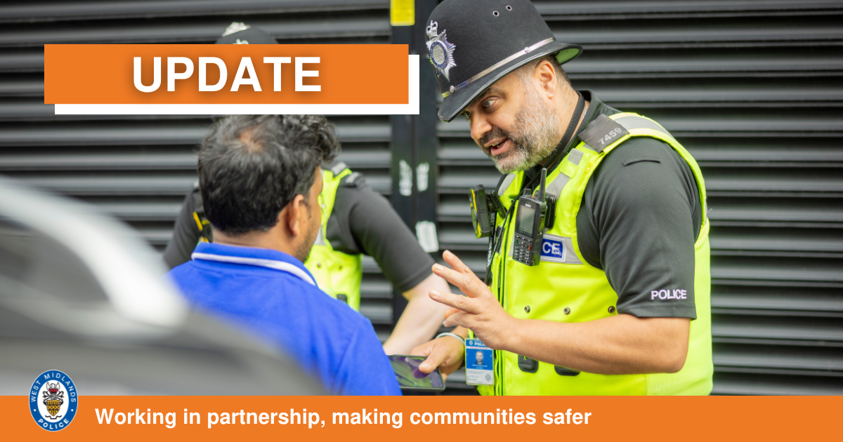 ‘A time for communities to unite and support each other’: message from West Midlands Police