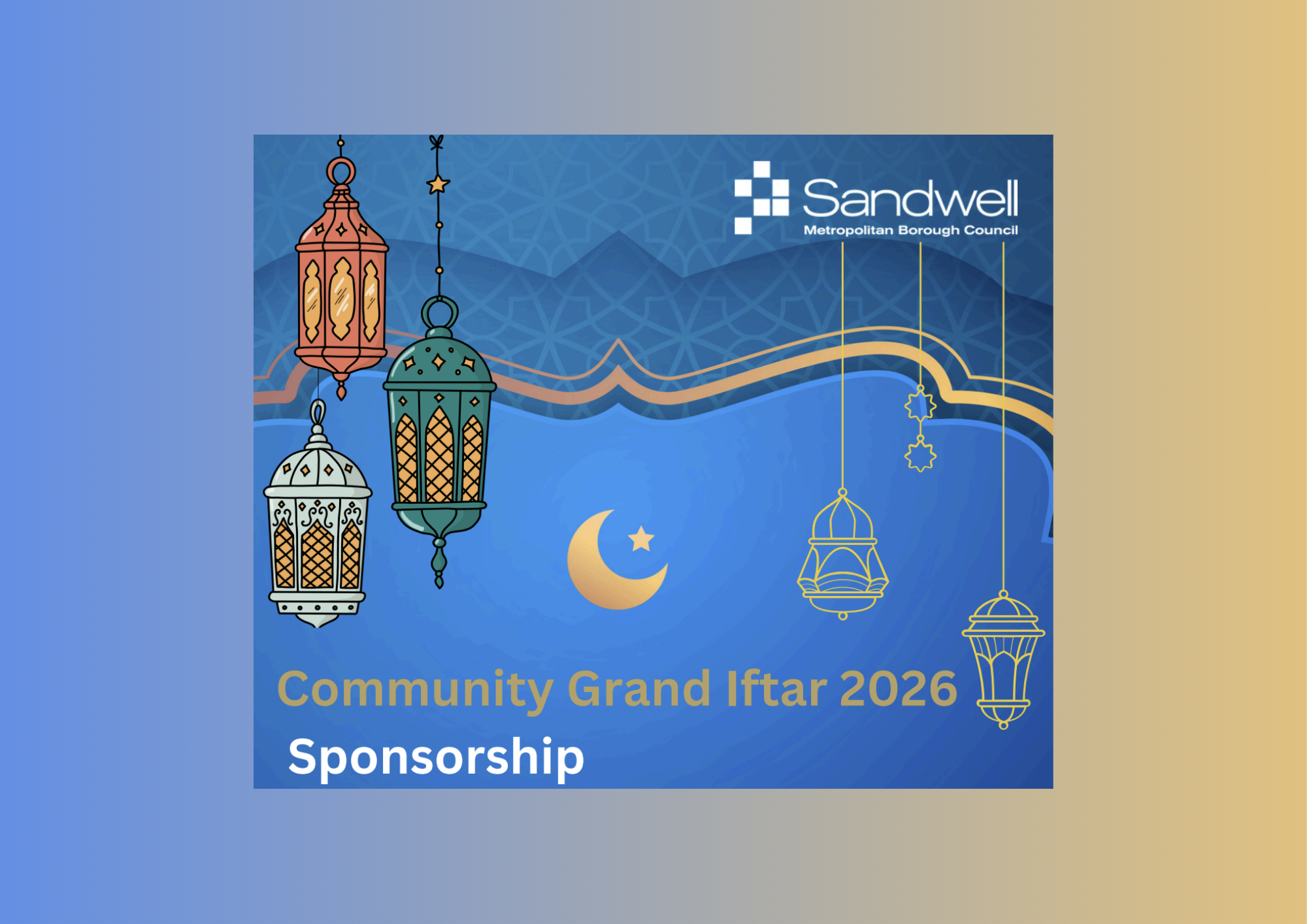 Community Grand Iftar 2026: sponsorship opportunity for Sandwell businesses