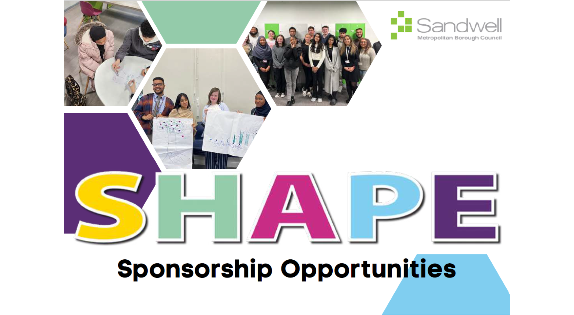Support young voices in Sandwell through SHAPE sponsorship opportunities